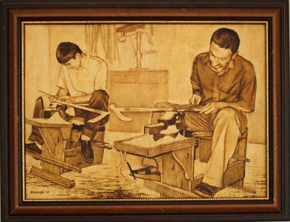 Picture of Craftsmen Making Walking Sticks