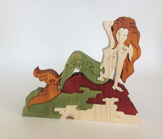 Picture of Wooden Puzzle - Mermaid