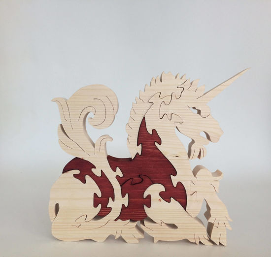 Picture of Wooden Puzzle - Unicorn