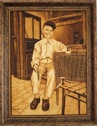 Picture of Old Man Drinking Tea