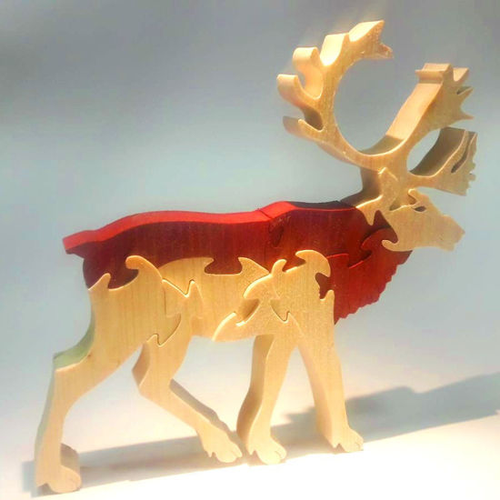 Picture of Wooden Deer Puzzle - Reindeer