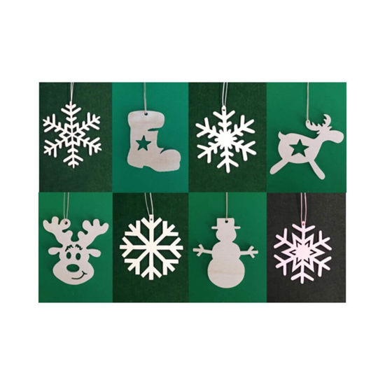Picture of Wooden Christmas Ornaments - Big Mix Set-2