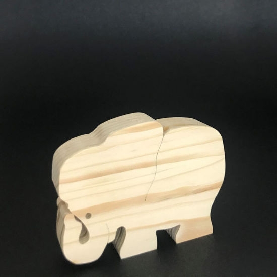 Picture of Handmade Wooden Wild Animal Toys, Set of 9