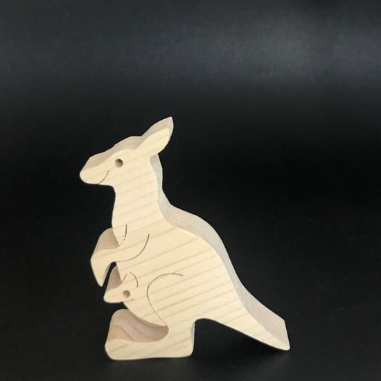 Picture of Handmade Wooden Wild Animal Toys, Set of 9