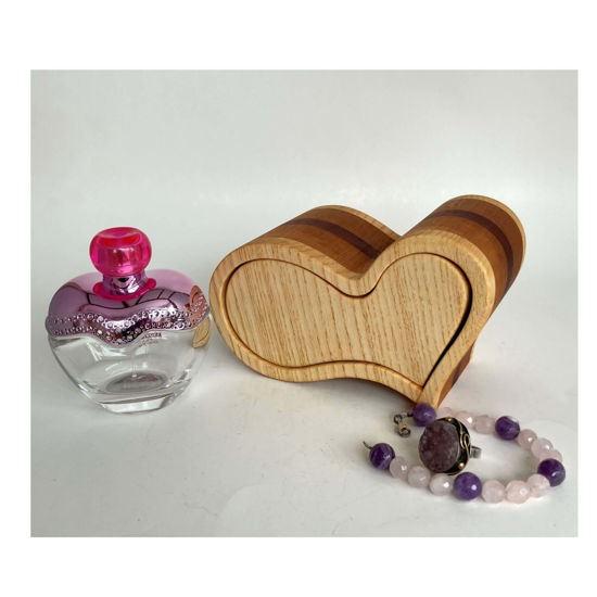 Picture of Bandsaw Wooden Jewelry Box-Heart