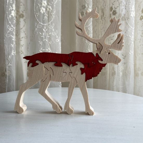 Picture of Wooden Deer Puzzle - Reindeer