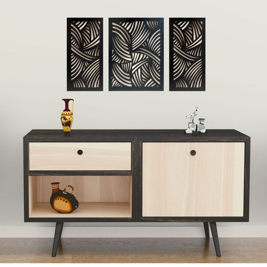 Picture of Wood Wall Art, Modern Geometric  Wood Wall Art Set