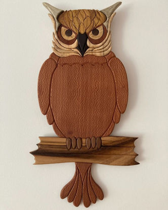 Picture of Wood Intarsia-Owl