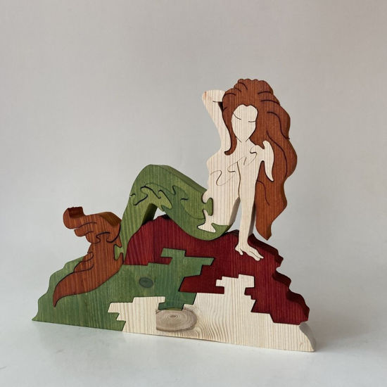 Picture of Wooden Puzzle - Mermaid