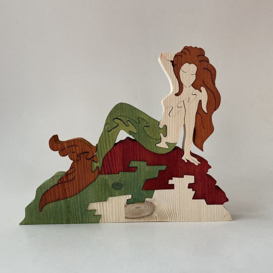 Picture of Wooden Puzzle - Mermaid