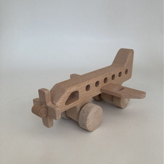 Picture of Wooden  Airplane and Helicopter  Toy Set
