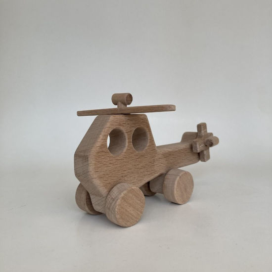 Picture of Wooden  Airplane and Helicopter  Toy Set