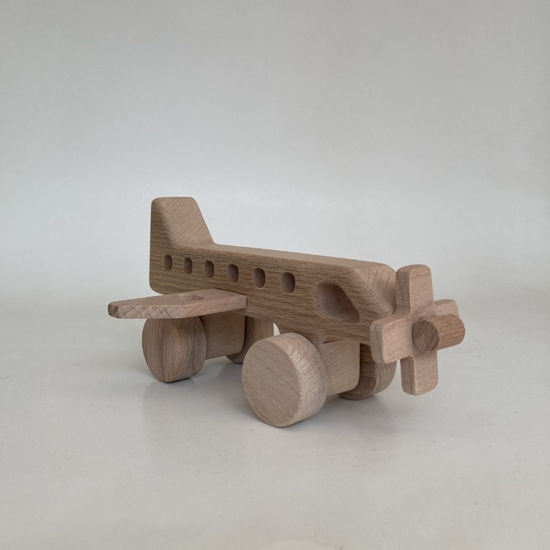 Picture of Wooden  Airplane and Helicopter  Toy Set