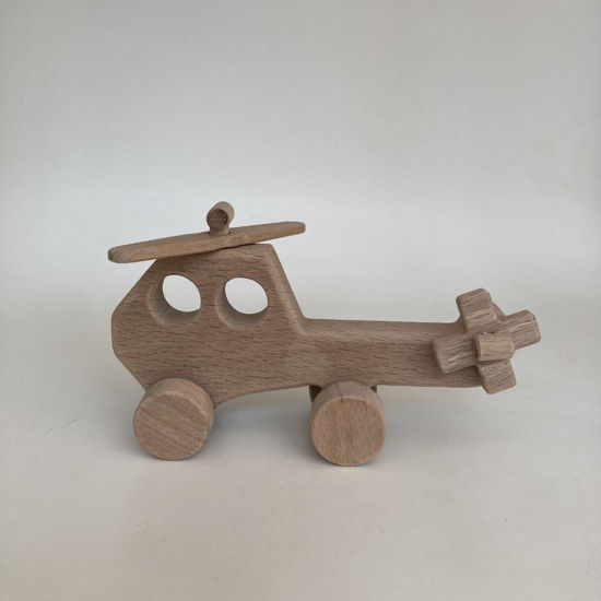 Picture of Wooden  Airplane and Helicopter  Toy Set