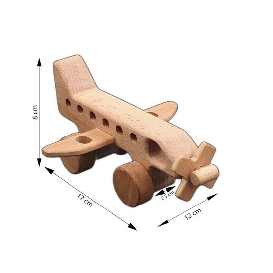 Picture of Wooden  Airplane and Helicopter  Toy Set