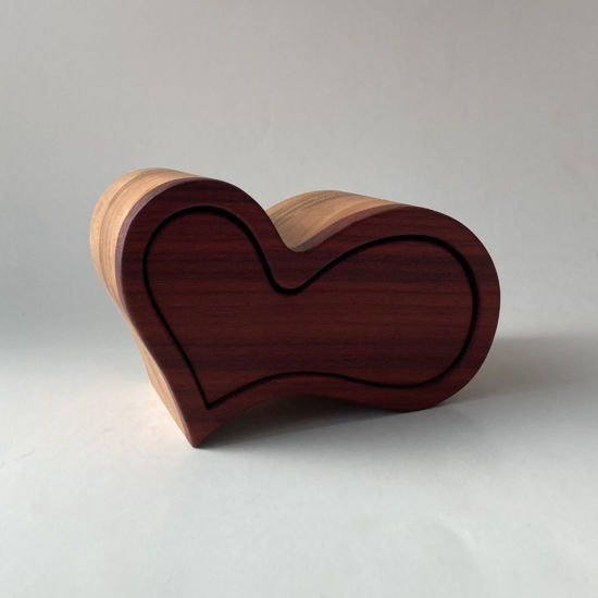 Picture of Bandsaw Wooden Jewelry Box-Heart