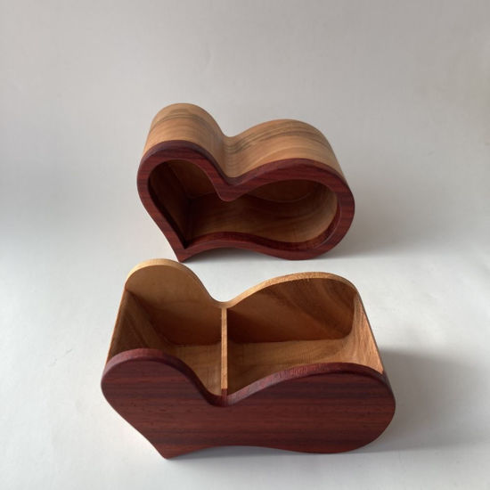 Picture of Bandsaw Wooden Jewelry Box-Heart