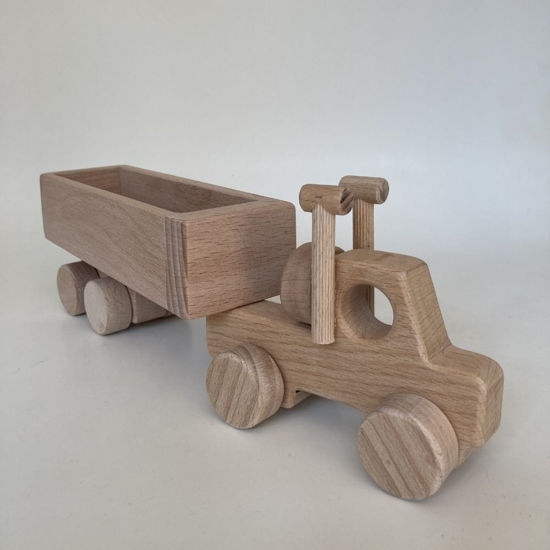 Picture of Wooden Toy Long Truck