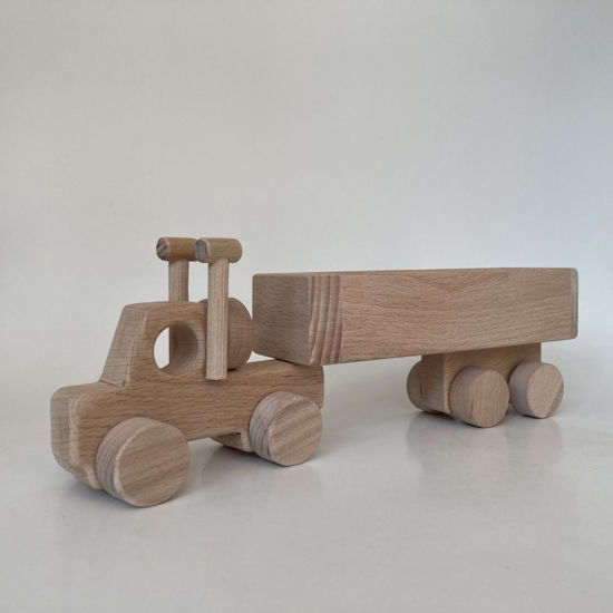 Picture of Wooden Toy Long Truck