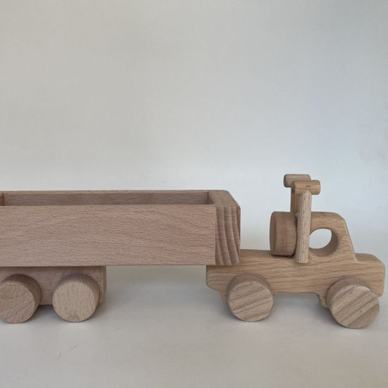 Picture of Wooden Toy Long Truck