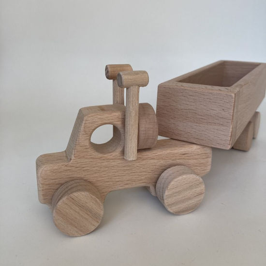 Picture of Wooden Toy Long Truck