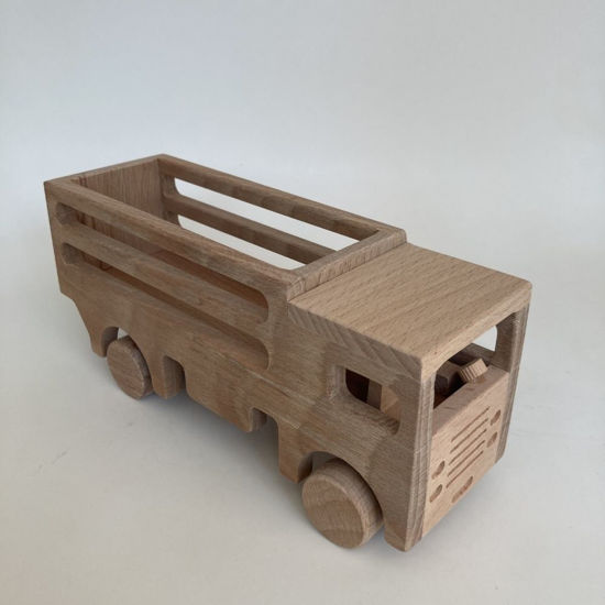 Picture of Wooden Farm Truck, Wooden Toy Truck