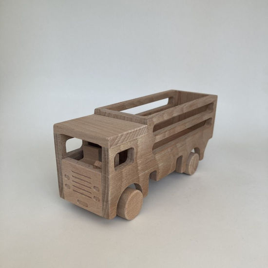Picture of Wooden Farm Truck, Wooden Toy Truck