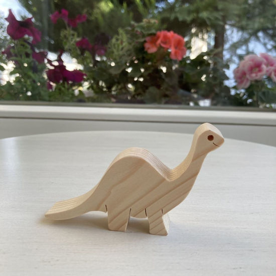 Picture of Handmade Wooden Dinosaur Toy Set