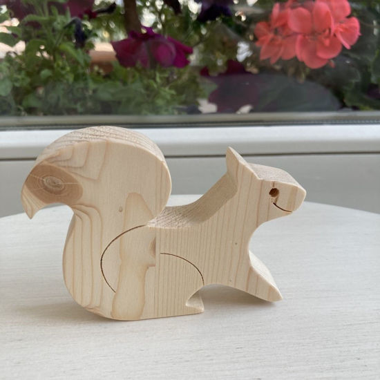 Picture of Handmade Wooden Farm Animal Toys, Set of 9