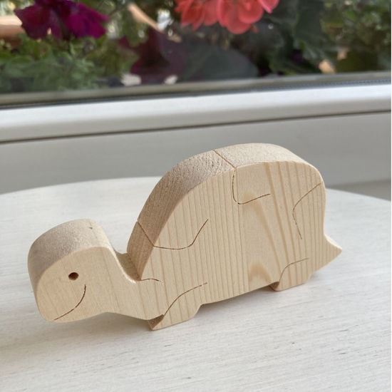 Picture of Handmade Wooden Farm Animal Toys, Set of 9