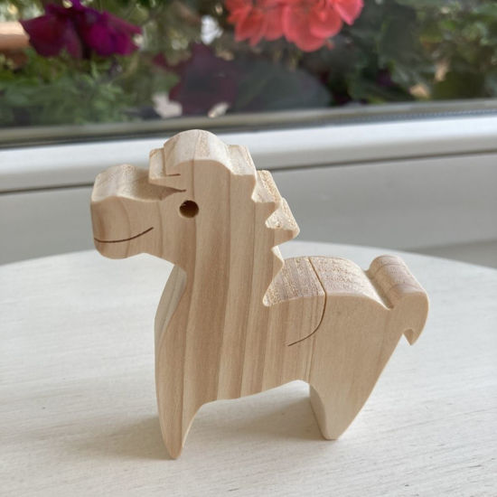 Picture of Handmade Wooden Farm Animal Toys, Set of 9