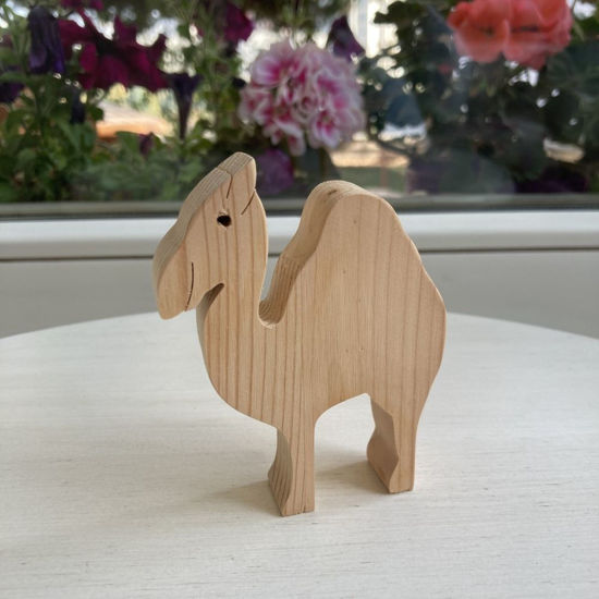 Picture of Handmade Wooden Wild Animal Toys, Set of 9