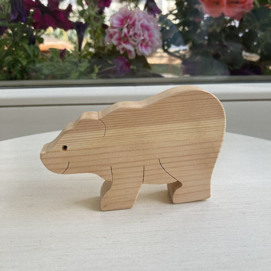 Picture of Handmade Wooden Wild Animal Toys, Set of 9